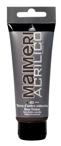 MAIMERI ACRILICO - Akrylové farby 493 - raw umber, 0,075 L