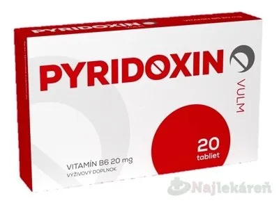 VULM PYRIDOXIN (vitamín B6 20 mg) 20 tbl