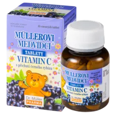 Dr.Muller Müllerovi medvídci s vit.C s přích.čer.ryb. 45 tabliet