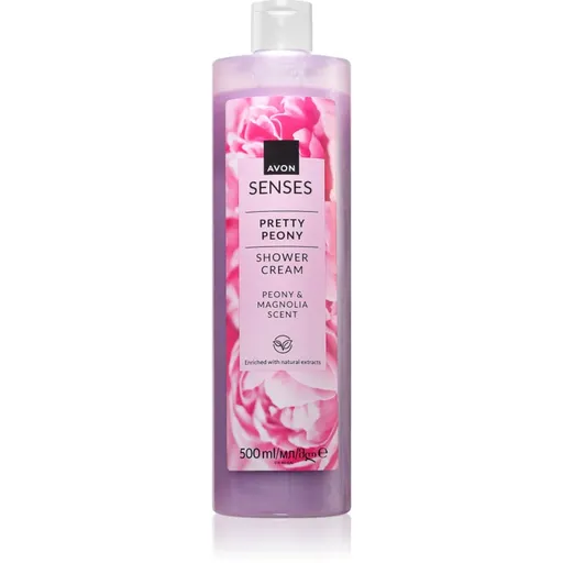 Avon Senses Pretty Peony & Magnolia jemný sprchový krém 500 ml