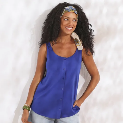 Jednofarebný top na gombíky