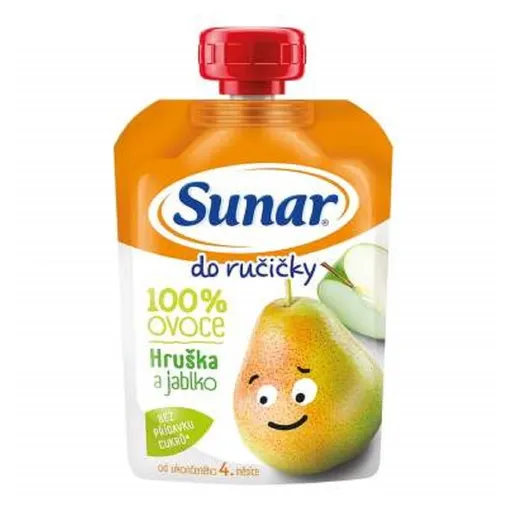 SUNAR Do ručičky 100 % ovocia Jablko-Hruška 100 g
