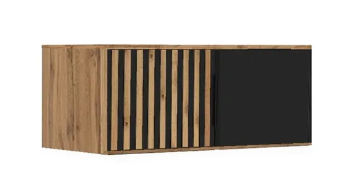 ArtStol Nadstavec ku skrini BALI LUX D2 | dub wotan/čierna