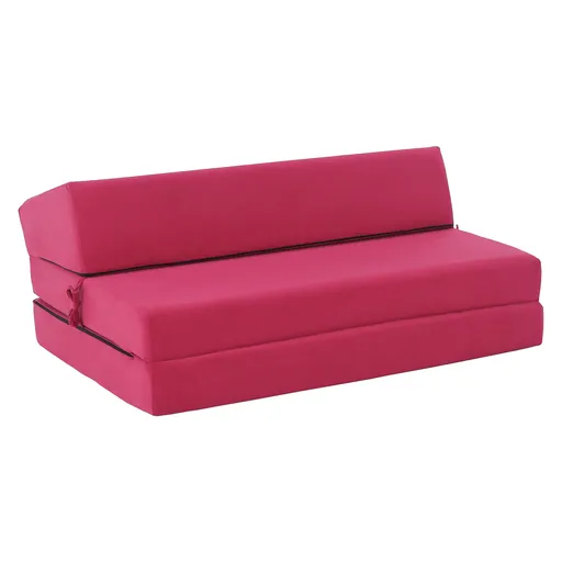 Skladacie kreslo/matrac VEDIS, tmavo ružová