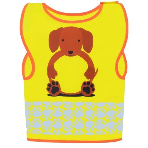 Korntex Detská reflexná vesta so zvieratkami - Pes | 3-4 roky