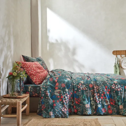 Posteľná bielizeň Flore s potlačou kvetín, bavlna