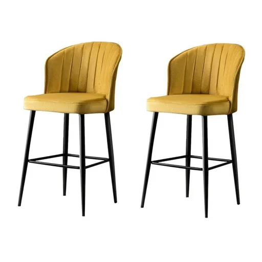Súprava barových stoličiek Rubi Yellow, 2 ks, 2 ks
