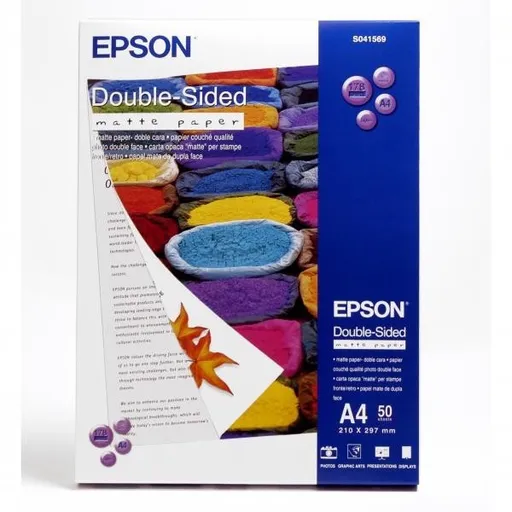 Epson Double-Sided Matte Paper C13S041569, 178 g/m2, A4, 50ks, foto papier