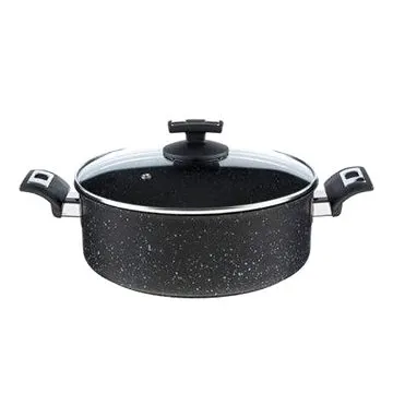 KOLIMAX BLACK GRANITEC s pokrievkou, priemer 26 cm, objem 4.5 l (150509)