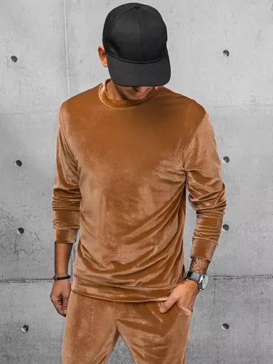 Moderná pánska mikina bez kapucne