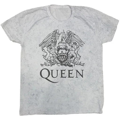 Queen tričko Crest Biela XXL
