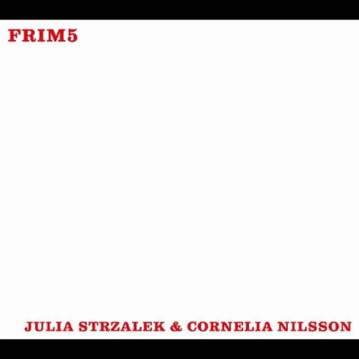 Julia Strzalek & Cornelia Nilsson, SCENERY SOMEWHERE, CD