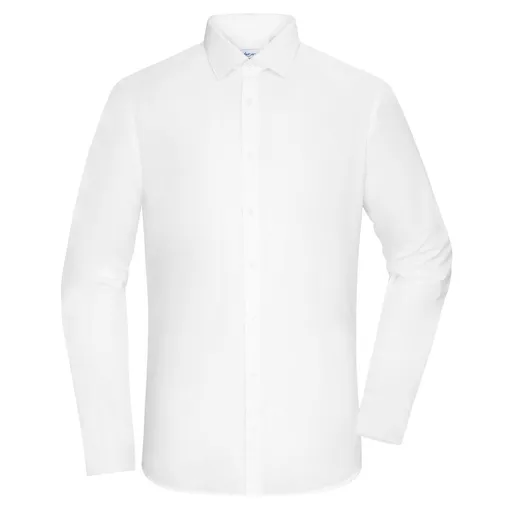 James & Nicholson (Daiber) Pánska košeľa s dlhým rukávom JN1372 - Biela | 2XL