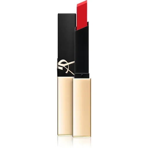 Yves Saint Laurent Rouge Pur Couture The Slim tenký zmatňujúci rúž s koženým efektom odtieň 21 2.2 g