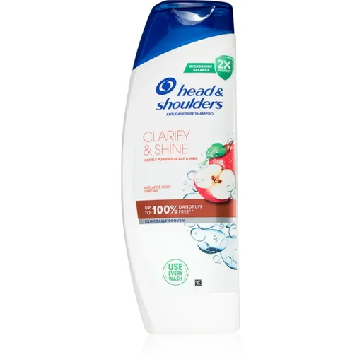 Head & Shoulders Clarify&Shine Apple Cider šampón proti lupinám 400 ml