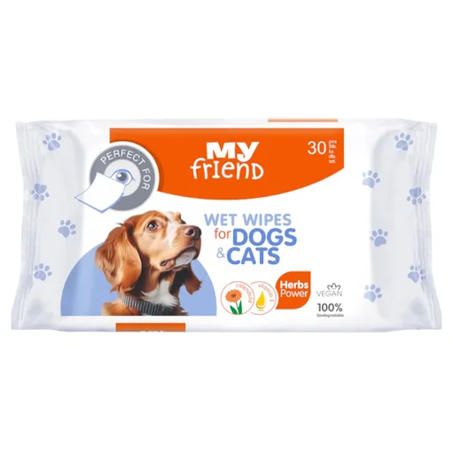 MY FRIEND vlhčené obrúsky na oči pre psov a mačky 30 ks