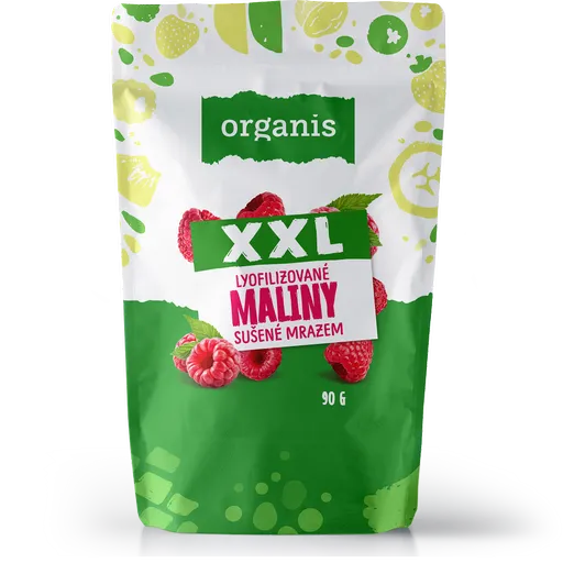 ORGANIS Maliny sušené mrazom XXL 90 g