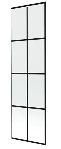 MEXEN - NEXT sklo k vaňovej zástene 80x150 fix 6mm, čierny dekor 895-080-000-00-77