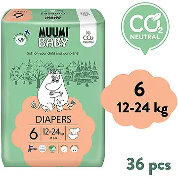 MUUMI BABY Junior veľ. 6 (36 ks) (6414100587554)