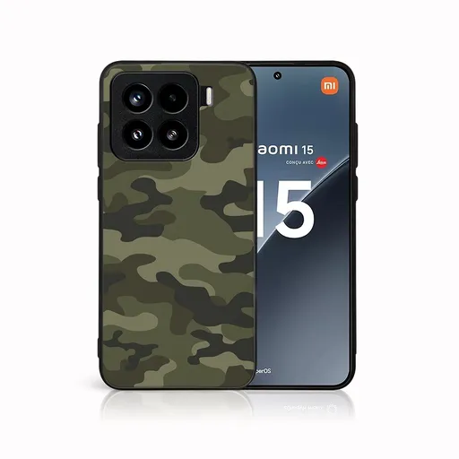 MY ART Ochranný kryt pre Xiaomi 15 GREEN CAMO (235)