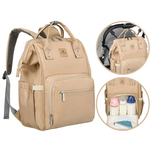 Štýlový ruksak pre mamičky s priehradkami – Peterson