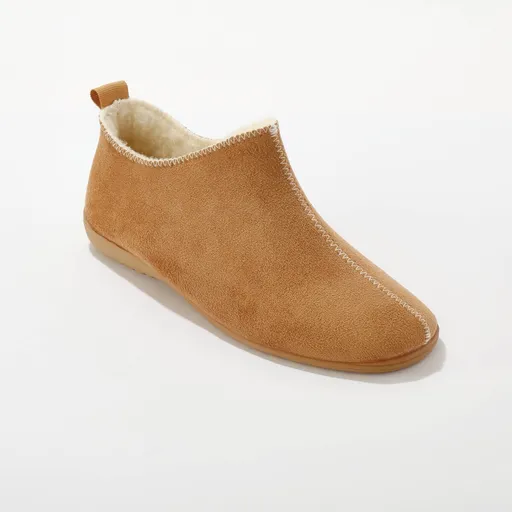 Vysoké papuče z imitácie semišu