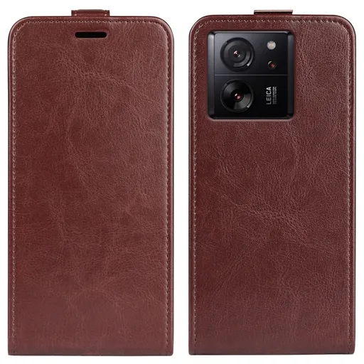 Vyklápacie puzdro Xiaomi 13T / 13T Pro hnedé