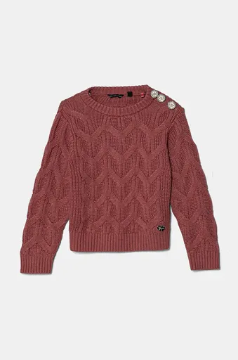 Detský sveter s prímesou vlny Guess