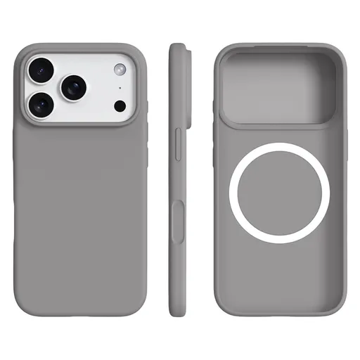 RUBBER MAGSAFE Silikónový kryt pre Apple iPhone 17 Pro šedý