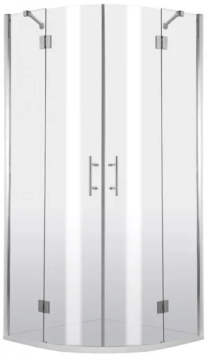 DEANTE - Abelia chróm Sprchovací kút, štvrťkruh, 80x80 cm - štvorstranný KTA_052P