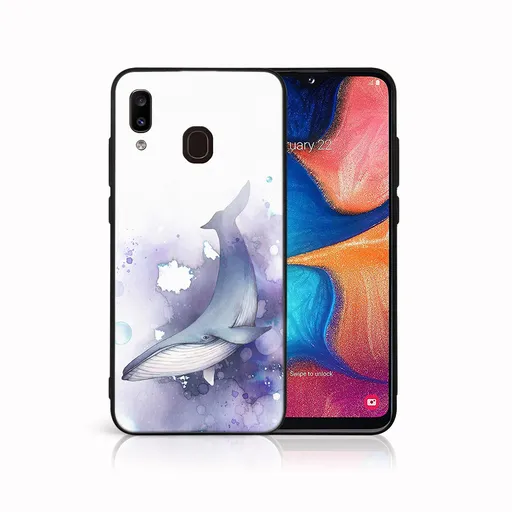 MY ART Ochranný obal pre Samsung Galaxy A20e WHALE (242)
