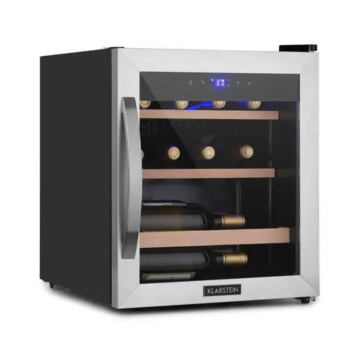 Klarstein Vinetage 12 Uno, vinotéka, 46 l, 12 fliaš, 4-18°C, 40 dB, sklo