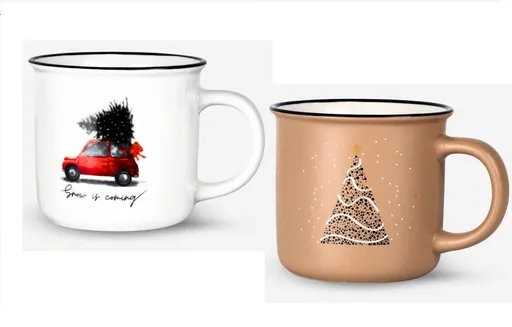 VERONI - Hrnček vianočný 380ml Paul rôzne motívy