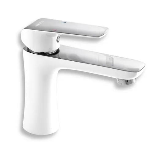 Novaservis Nobless Tina umývadlová batéria bez výpuste biela / chróm 38001/1,1 380011.1