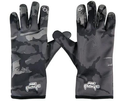 Fox rage rukavice thermal camo gloves - m