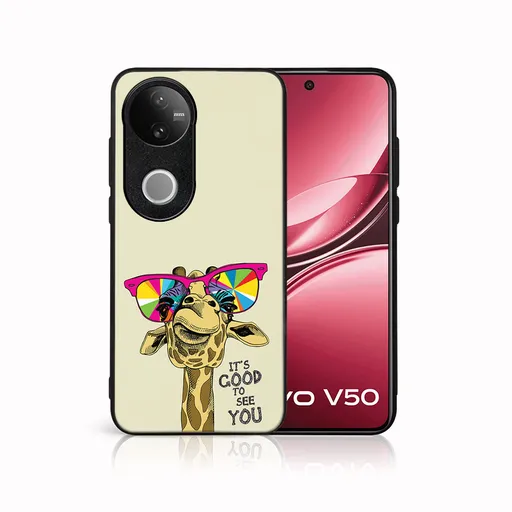 MY ART Ochranný kryt pre Vivo V50 5G GIRAFFE (180)