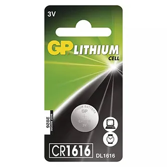 GP Jednorazové lithiová batéria CR1616, 1-pack