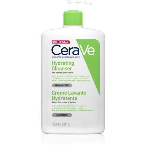 CeraVe Cleansers Hydrating Cleanser čistiaca emulzia s hydratačným účinkom 1000 ml