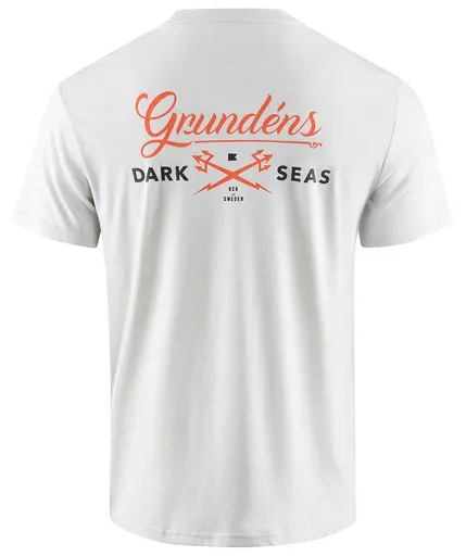 Grundéns tričko dark seas x grundens common bond ss t-shirt oyster - xl
