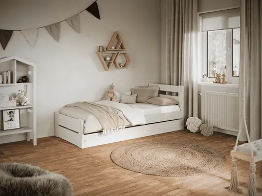 Elvisia Detská posteľ EMIL s úložným priestorom | 90 x 180 cm