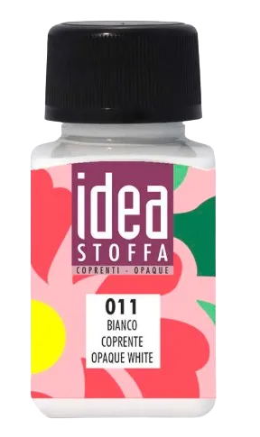 MAIMERI IDEA STOFFA - Farby na textil 011 - opaque white, 60 ml