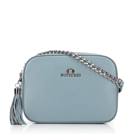 Dámska kožená crossbody kabelka Wittchen s retiazkou 29-4E-015-7