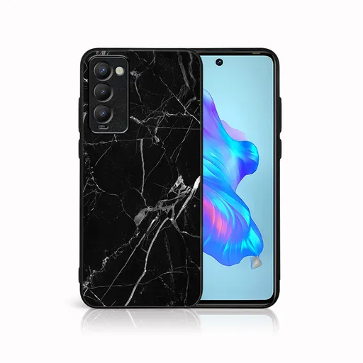 MY ART Ochranný obal pre Tecno Camon 18  BLACK MARBLE (142)