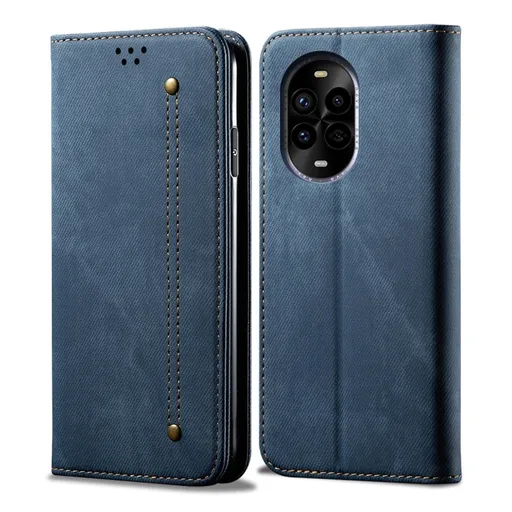 DENIM Peňaženkový kryt pre Huawei Nova 13 Pro modrý