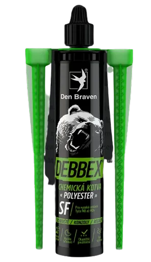 DEN BRAVEN - Chemická kotva bez styrénu (Polyester SF) šedá