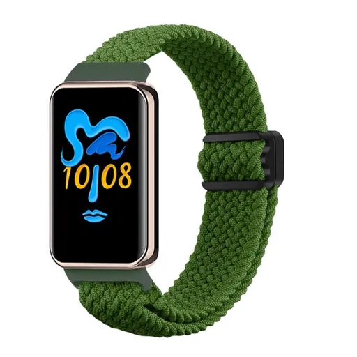 BRAIDED Nylonový remienok pre Honor Band 10 / Honor Band 9 zelený