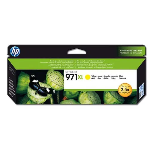 HP CN628AE - originálna cartridge HP 971-XL, žltá, 6600 strán