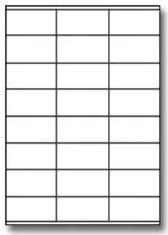 Samolepiace etikety 52,5 x 35 mm, 32 etikiet, A4, 100 listov