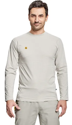 NOYO ESD LS tričko šedá S