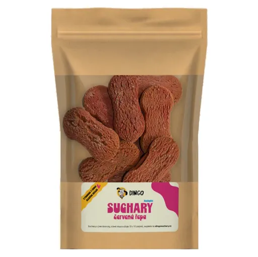 DINGO Sucháre s červenou repou bezlepkové 250 g